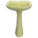 Mexican Talavera Pedestal Sink Amarillo
